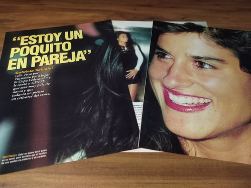 (q133) Gabriela Sabatini * Clippings Revista 3 Pgs * 1995