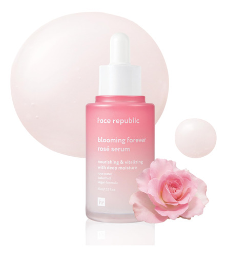 Face Republic Blooming Forever Rose Serum 1.5 Fl Oz | Agua D