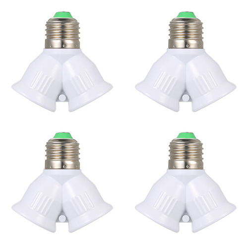 Divisor Adaptador De Base De Bombilla Led E27 Macho A Doble