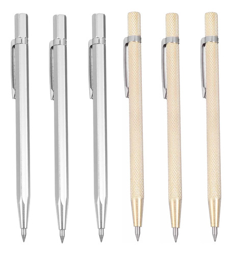 Cuchillo de corte con bolígrafo de grabado, aguja de acero, 6 unidades