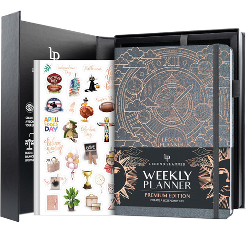 Legend Weekly Planner Premium ' Planificador Semanal, Mensua