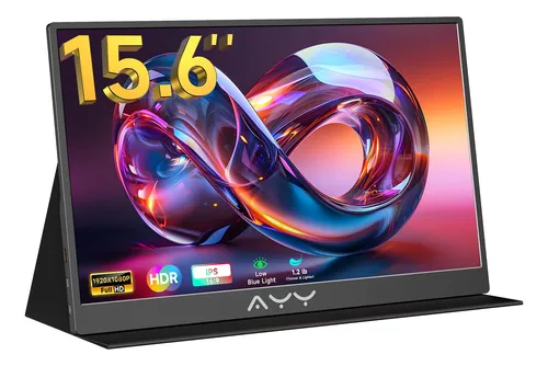 Monitor Portátil 15.6 Pulgadas 1080p Fhd Usb-c Hdmi Hdr Ips