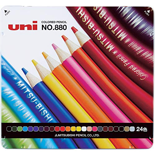 Lápiz De Color Mitsubishi Pencil 880 24c (importado De...