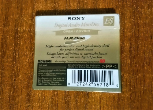 Sony Es Recordable Minidisc (edición Ltda.)