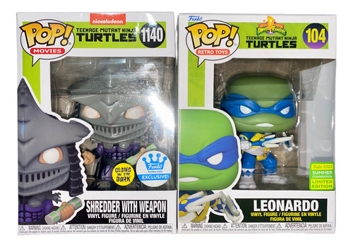 Funko Pop Tortugas Ninja Leonardo Traje Power Ranger Detalle