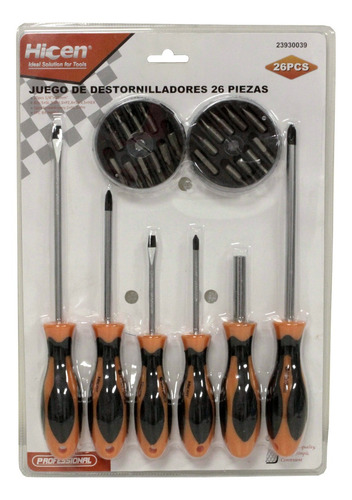Juego De Destornilladores 26 Pz Hicen G P