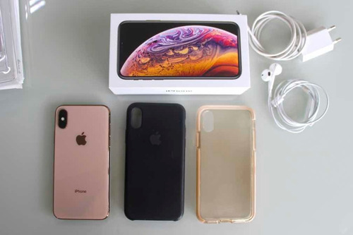 iPhone XS 64gb Rose Gold + Capa Original + Capa Pong Hib