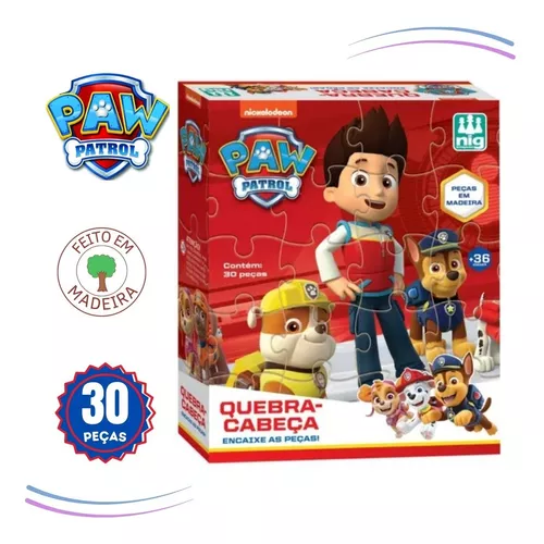 Quebra Cabeça 30 Peças em mdf - Paw Patrol