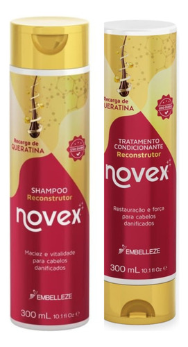 Shampoo+acond Reconstructor / Recarga De Queratina Novex