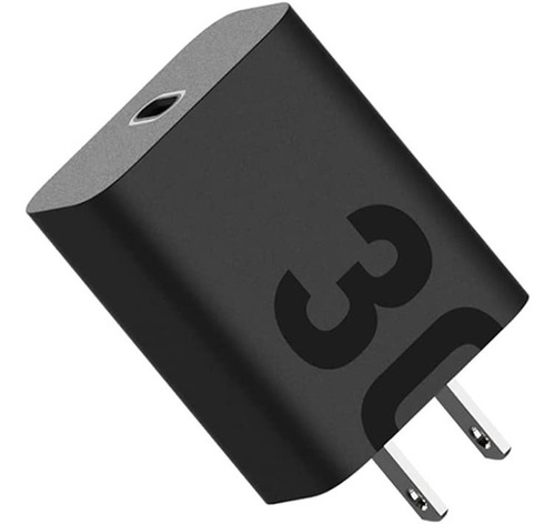 Turbo Power 30w Motorola Original Tipo C G9 Plus Edge 20 Pro Negro