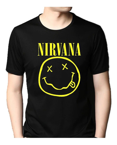 Playera Nirvana Logo Punk Rock Grunge Kurt Cobain