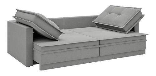Sofá sin caja retráctil y reclinable Astro de 2 m, color grafito
