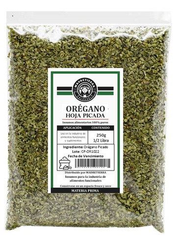 Orégano Picado X250g Natural - g a $40