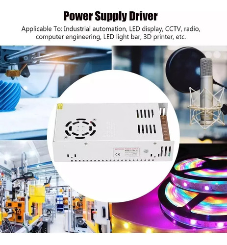 Fuente Conmutada 12v 40a 480w Eliminador Transformador Drive