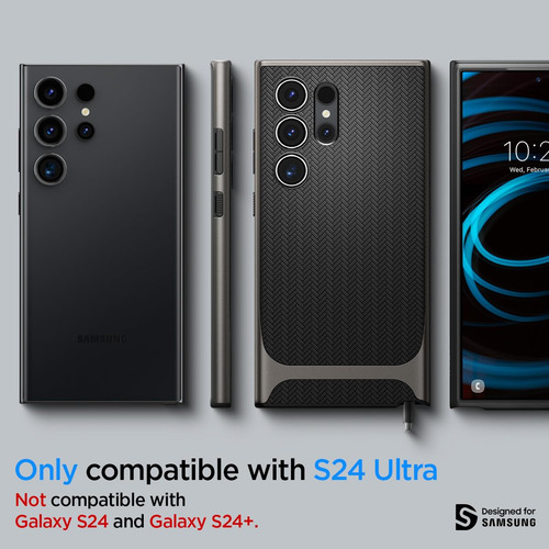 Funda Spigen Neo Hybrid Para Galaxy S24 Ultra Gunmetal