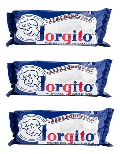 Mini Alfajor Jorgito Dulce De Leche Tubo X 155gr (pack X 3)