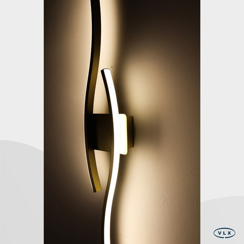 Arandela Moderna Led Quarto Sala 3-4-6k Quente Wave Egípcia