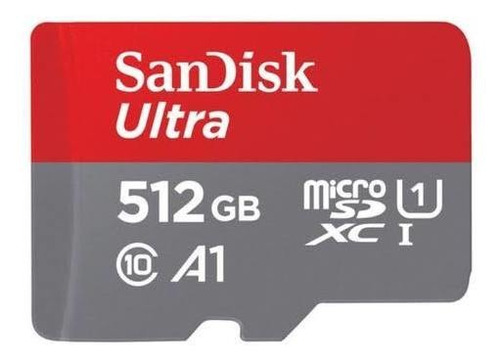 Cartão De Memória Sandisk 512gb Ultra A1 Micro Sd +adaptador