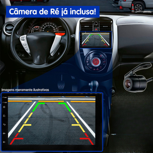 Multimidia 9 Qled Quadcore 4gb 64gb Android Auto Carplay Usb