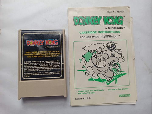 Donkey Kong Intellivision Mattel Electronics