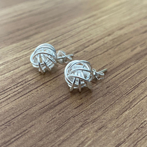 Imagen 6 de 10 de Broquel De Plata .925 Nudo Abierto Mujer Agálea Joyería