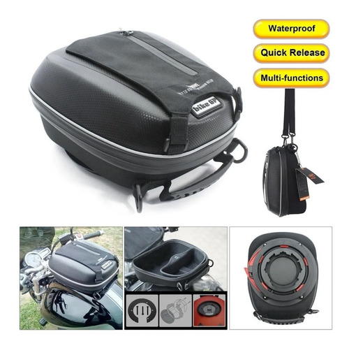 Imagen 7 de 9 de Maleta Tanque Bmw 310gs 310r Tank Bag Bolsa Quick Lock