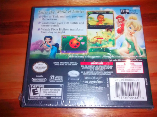 Imagen 2 de 3 de Disney's Tinker Bell Para Nintendo Ds, Sellado!