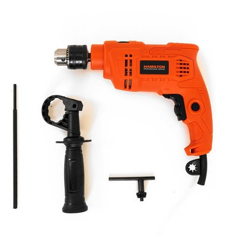 Imagen 2 de 3 de Taladro Percutor Eléctrico 220v 500w Mandril 13mm Hamilton Htp001