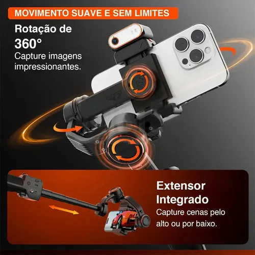 Estabilizador Gimbal Hohem Isteady M7 Com Rastreamento Ai E