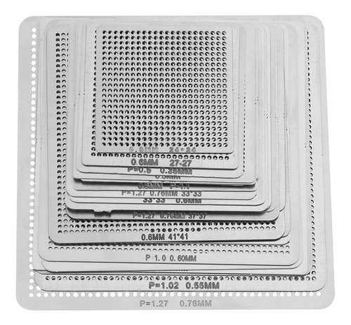 27pcs Universal Heat Bga Reballing Net Stencils