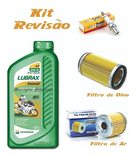Kit Revisão Dafra Apache 150 Vela + Óleo + Filtro Óleo + Ar