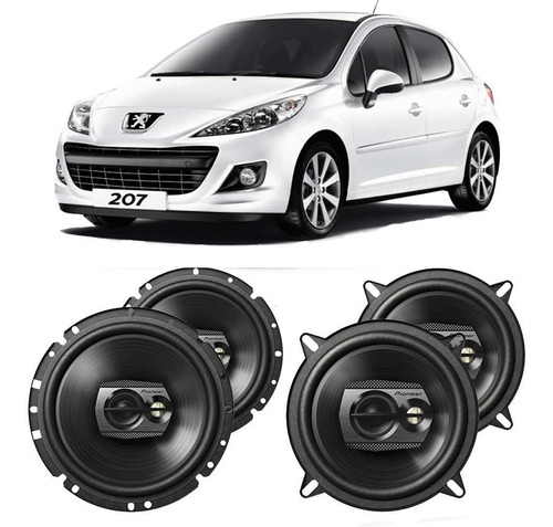 Alto Falante Peugeot 207 2006 A 2014 Pioneer 200w Rms