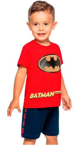 Conjunto Infantil Avengers Batman Super Herói Tam 1 A 8 Anos