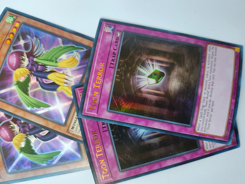 2x Yu-gi-oh! Toon Harpie Lady And Toon Terror Blcr-en 1st Ed Toon Harpie Lady And Toon Terror Inglés (Usado)