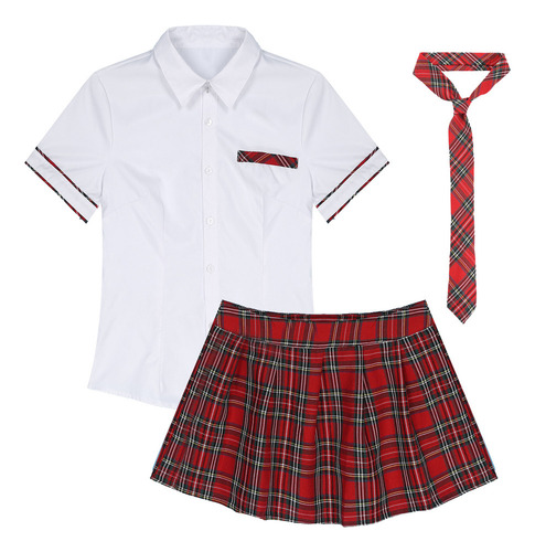 Traje Corto De Cosplay For Mujer Y Niña, Uniforme Escolar