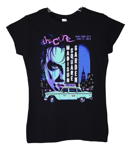 Polera Mujer The Cure En Vivo Madison Square Pop Abominatron