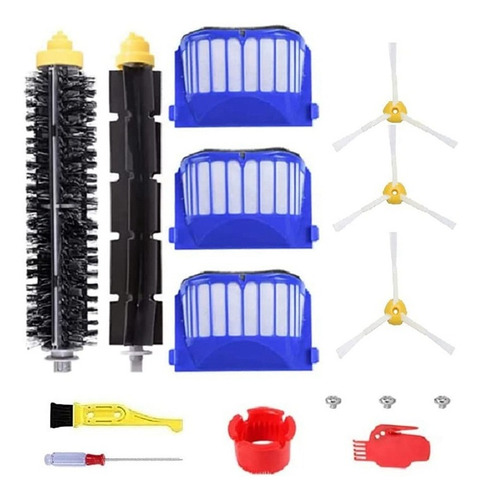 Filtro, Cepillo Lateral, Cerdas Y Batidor Para Irobot Roomba