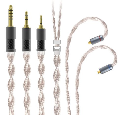 Kinboofi Kbear Cable Para Auriculares, 4 Núcleos 4n Cristal 
