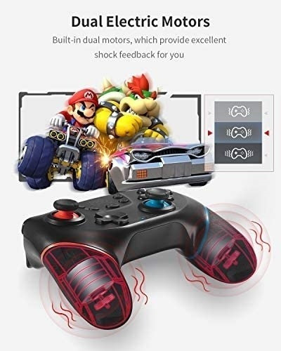 Imagen 5 de 6 de Control Juegos Txlbttl Turbo Gyro Ergonomic/red-blue