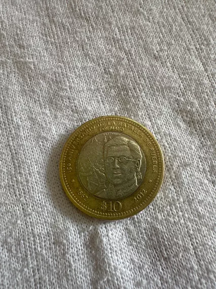 Moneda Conmemorativa De La Batalla De Puebla De 10 Pesos
