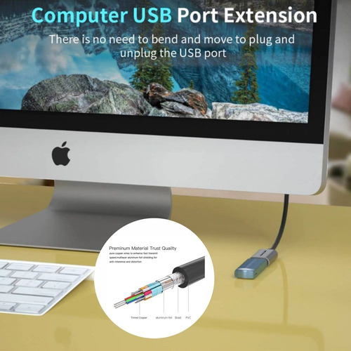 Cable Extensión Usb 3.0 Macho A Hembra 3 Metros Netcom 5gbps