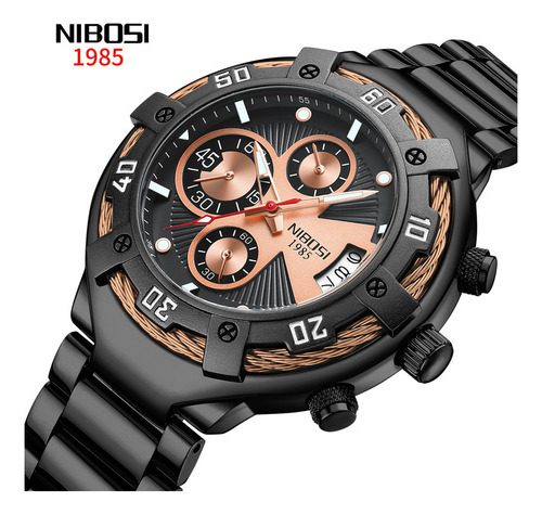 De Relojes Impermeables Nibosi Business Chronograph