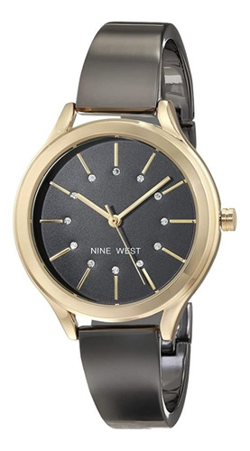 Reloj Dama Nine West Rouse Gold Pulsera Mujer Original Elega