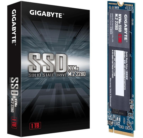 Imagem 1 de 4 de Hd Ssd 1 Terabyte M.2 Nvme 2280 Gigabyte Gp-gsm2ne3100tntd