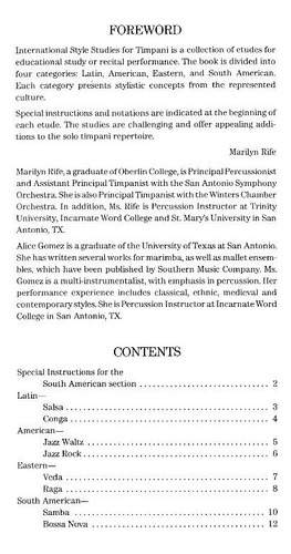International Style Etudes For Timpani Vol.i.
