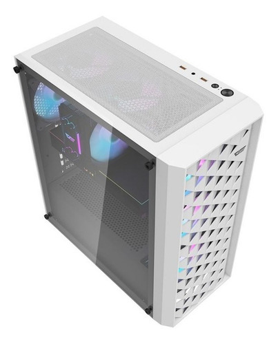 Gabinete Para Pc Gamer Darkflash Atx Branco Dk351 3xfans