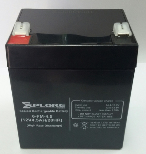 Imagen 2 de 5 de Bateria Ups 12v 4.5ah Recargable Pila Lampara Emergenci Moto