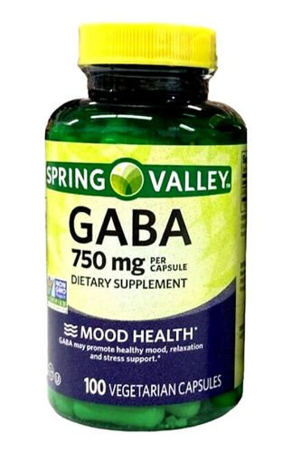 Gaba 750mg 100 Capsulas Acido Gamma Aminobutirico Eg G38