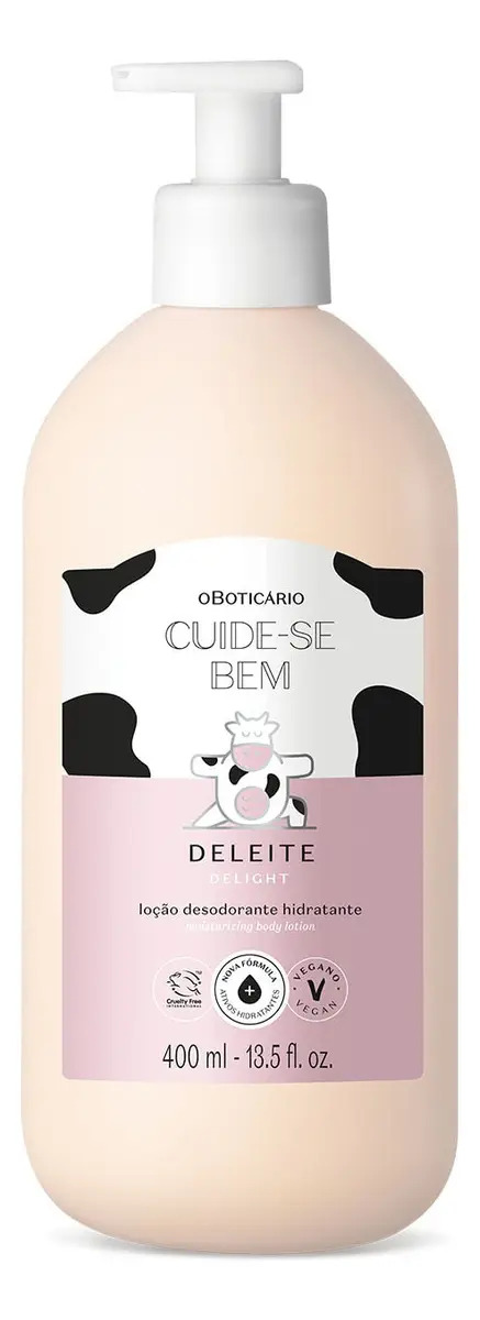 Loção Desodorante Hidratante Corporal Cuide-se Bem Deleite 400ml