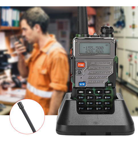 Walkie Talkie Profesional De Doble Banda Para Coche Con Camu